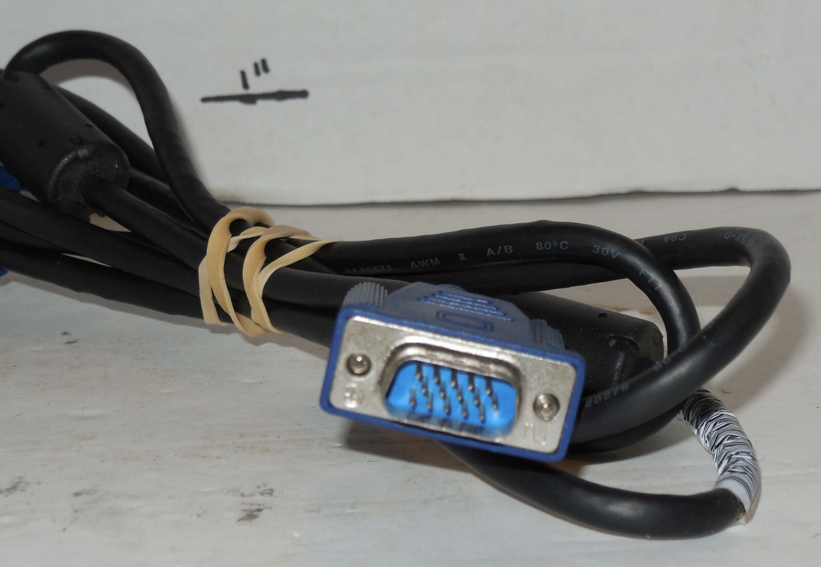 5 FT 5feet 15 PIN SVGA VGA Monitor M M Male 2 Male Cable BLUE CORD FOR PC TV US