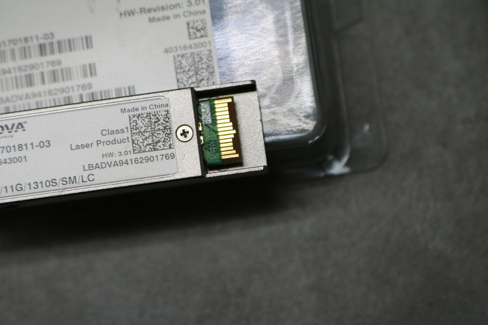 ADVA 0061701811-03 XFP 11G 1310S SM LC Module Genuine