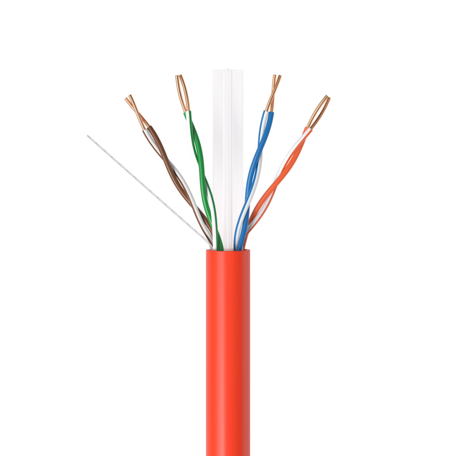 1000FT CAT6 Ethernet Cable UTP Solid CCA 23AWG RJ45 LAN Network Bulk Wire Red