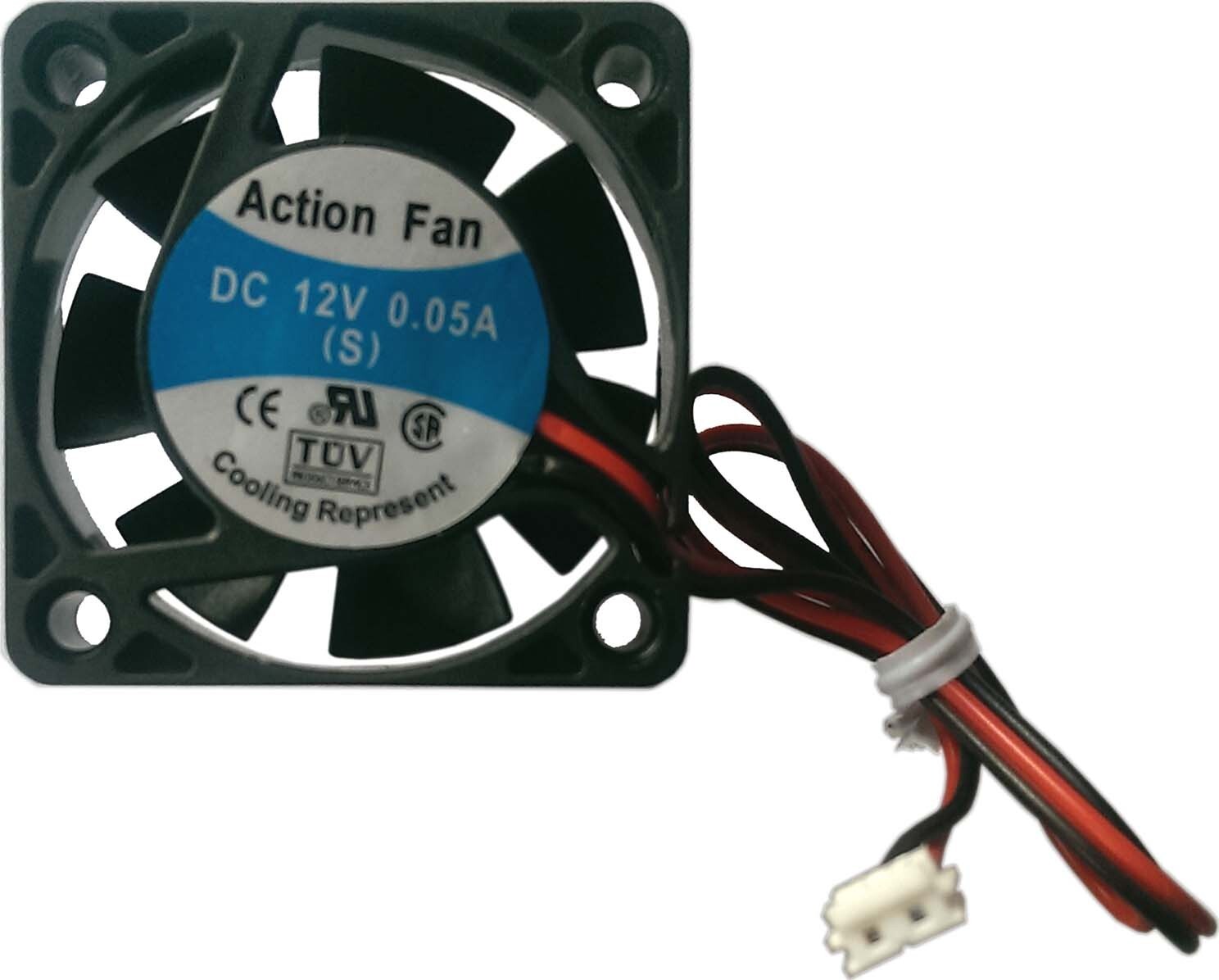 Fan Axial Muffin Cooling DC 12V 40mm 40x40x10 0.05A Action Fan