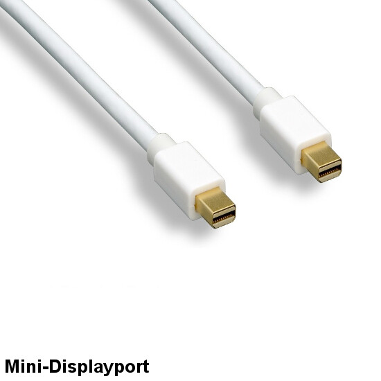 KNTK 3′ Mini DisplayPort to MDP Cable 32AWG Male to Male Cord 4K 3D for PC MAC
