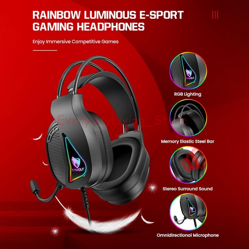 4IN1 RGB PC Gaming Keyboard Mouse & Headset Set LED Gamer Bundle Mechanical Kits