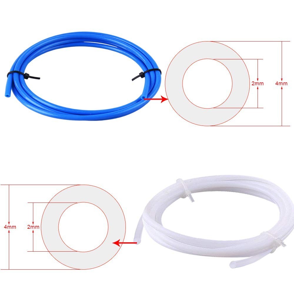 High-Temperature Resistant PTFE Tubing & Fitting Set for Advanced 3D Printing