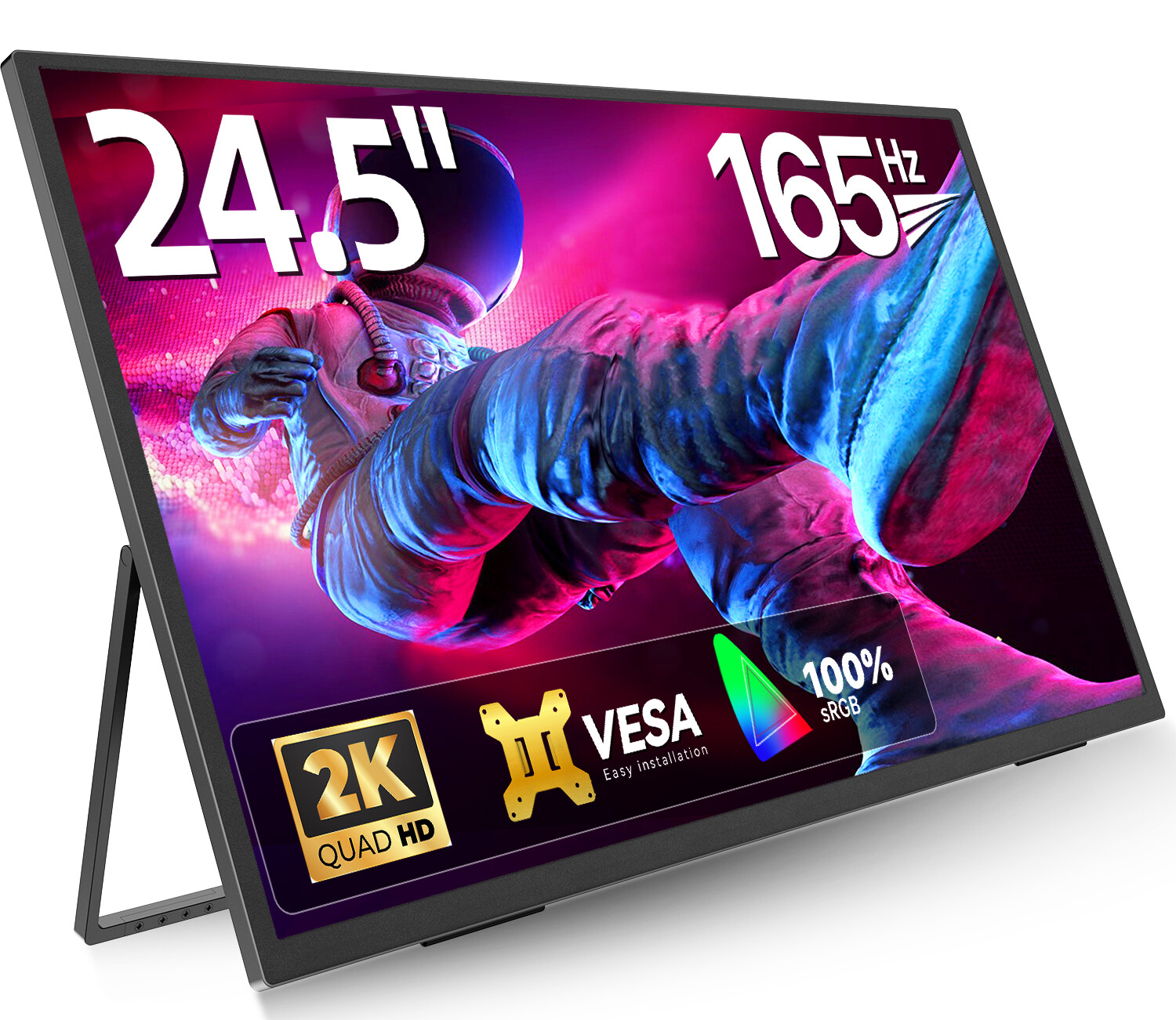 EVICIV 24.5″ 165Hz QHD Portable Gaming Monitor HDMI USB C w/VESA For SAMSUNG DEX