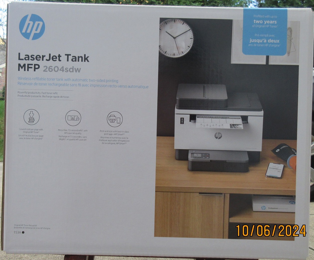 New HP LaserJet Tank MFP 2604sdw Wireless Black-and-White All-In-One Printer