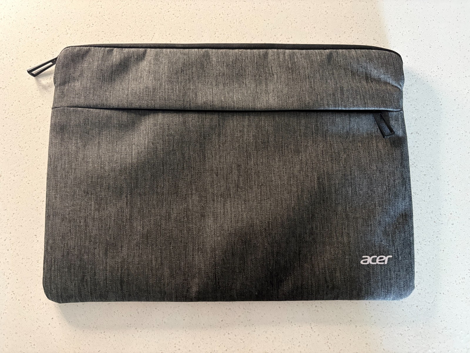 New Acer Laptop Sleeve Gray Padded Zippered Carrying Bag