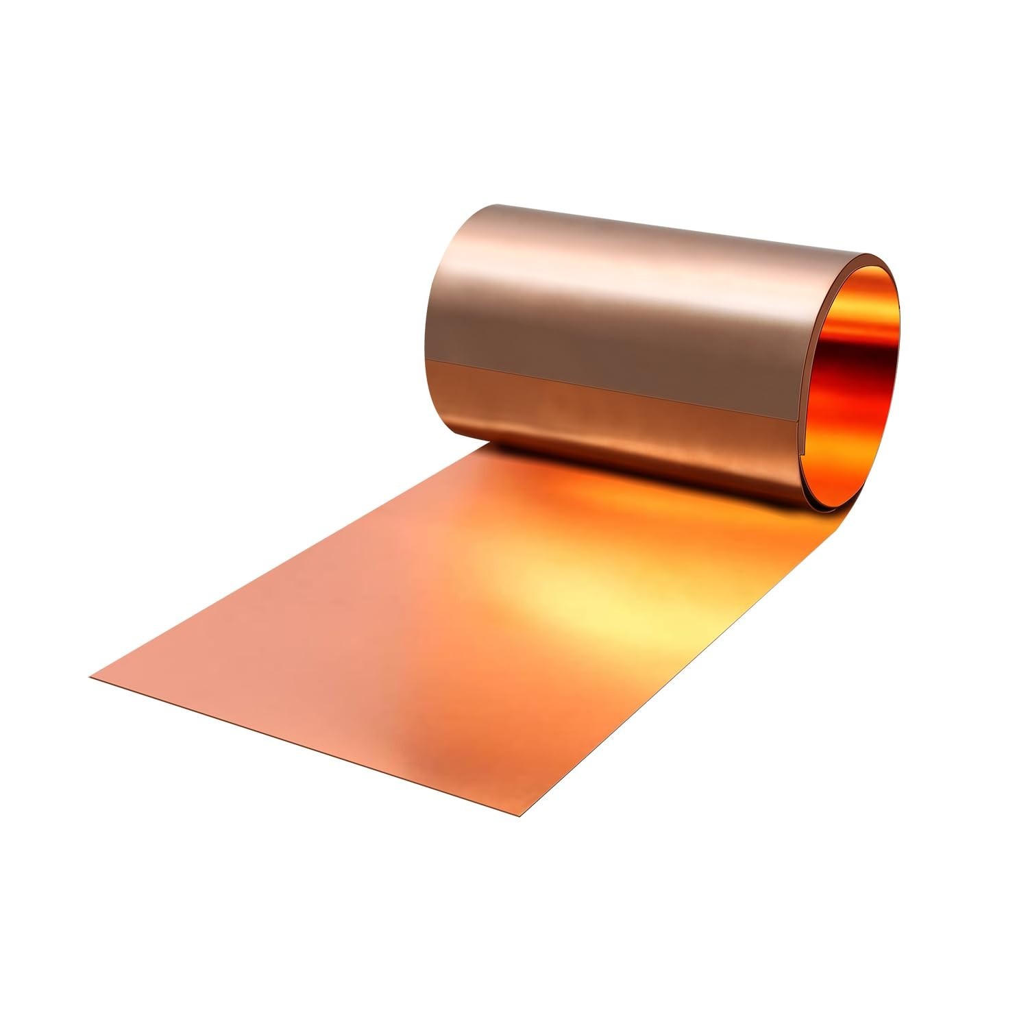 Pure Copper Foil Roll, 0.1mm Thickness x 150mm Width x 1M Length, 99.9% Coppe…