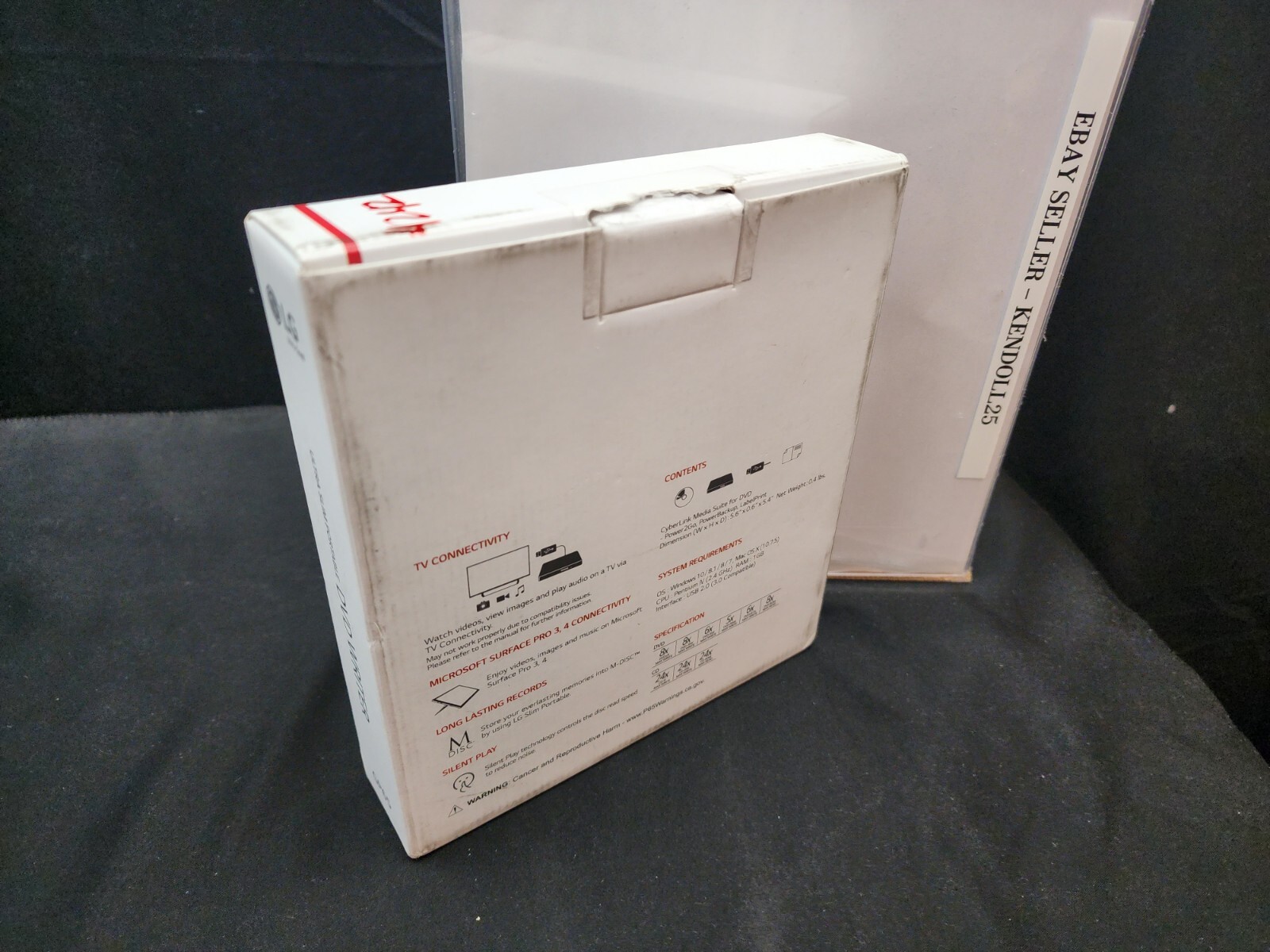 Unused LG Ultra Slim Portable External USB DVD Writer Drive GP65NB60 – Fast Ship