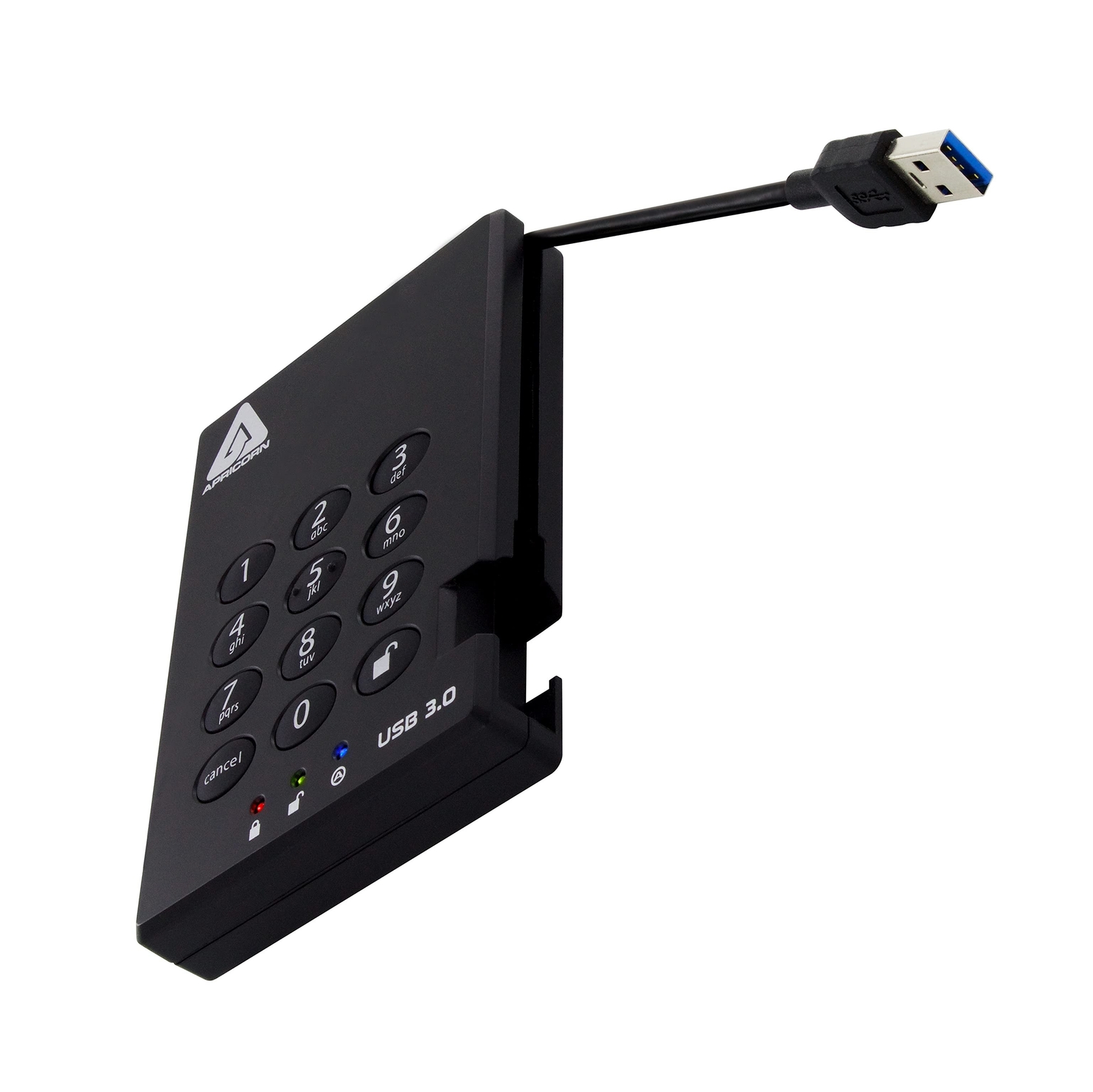 Apricorn 2TB Aegis Padlock USB 3.0 256-Bit AES XTS Hardware Encrypted Portabl…