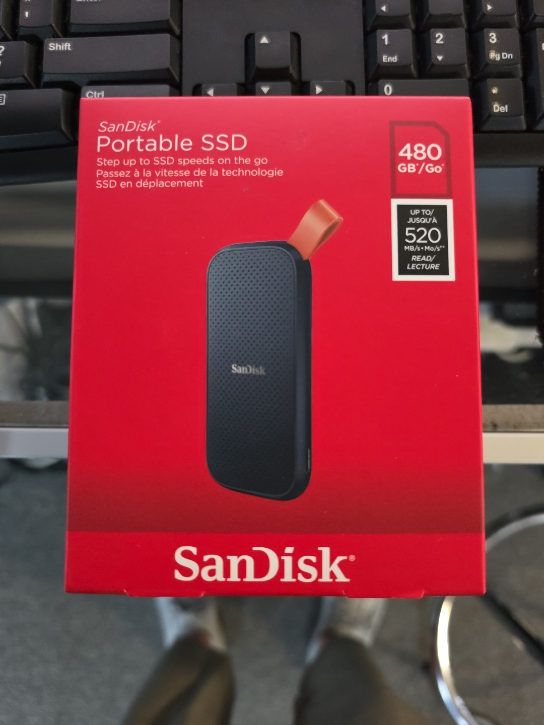 Sandisk 480 GB Portable SSD External Drive – 520MB/s / 500MB/s