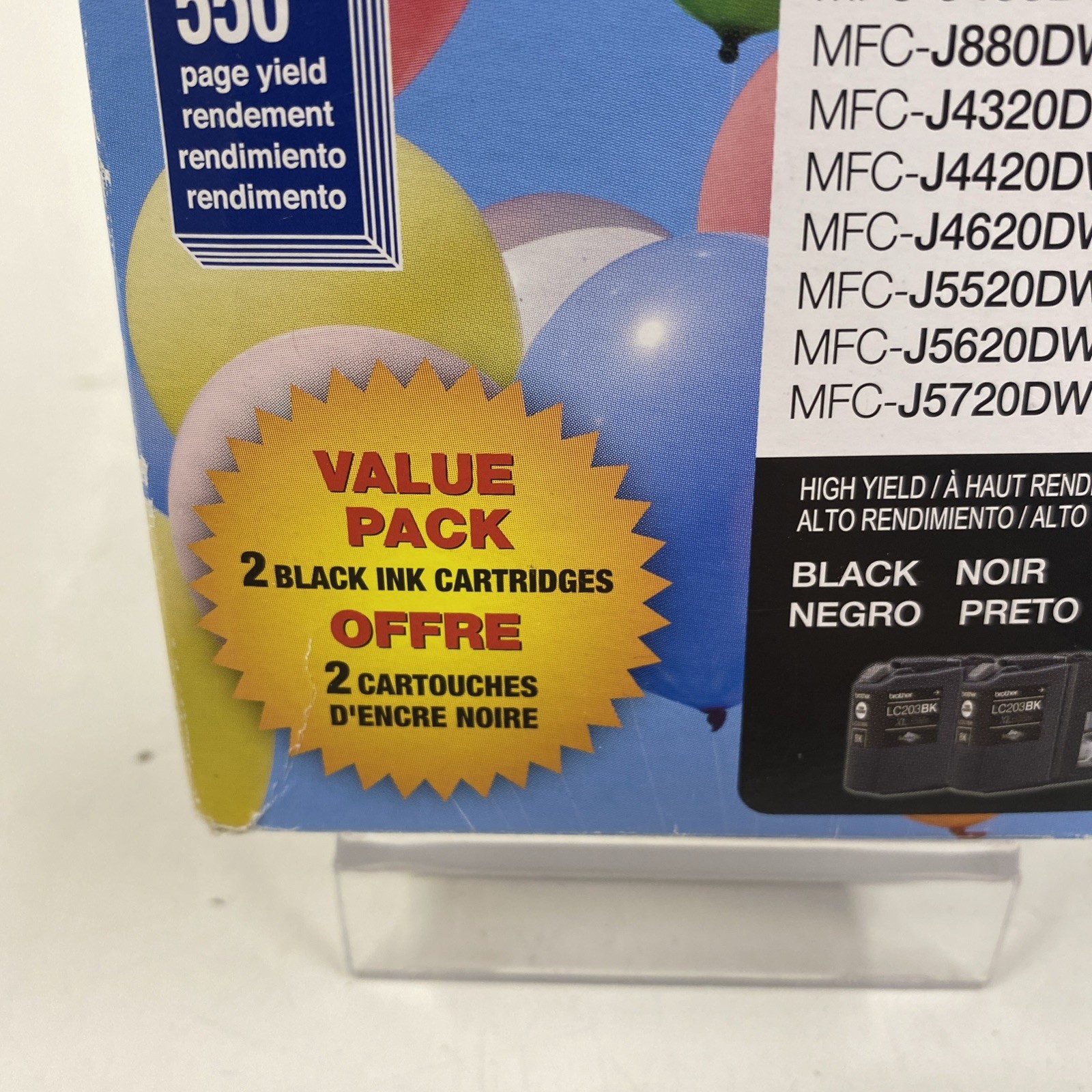 Genuine BROTHER LC203BK XL Black High Yield Ink Cartridge Replacement * 5/2028 *