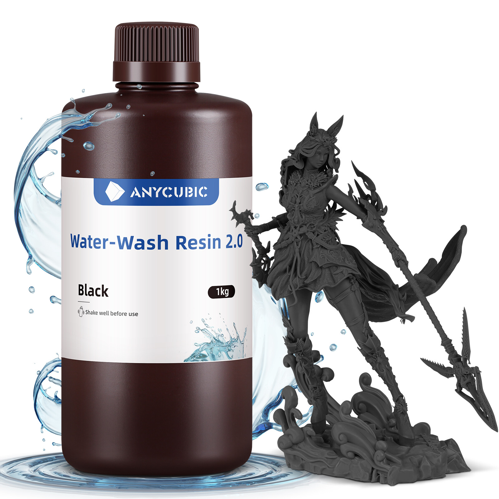 Anycubic 5KG/10KG/20KG Water Washable Resin Low Shrinkage for LCD 3D Printer Lot