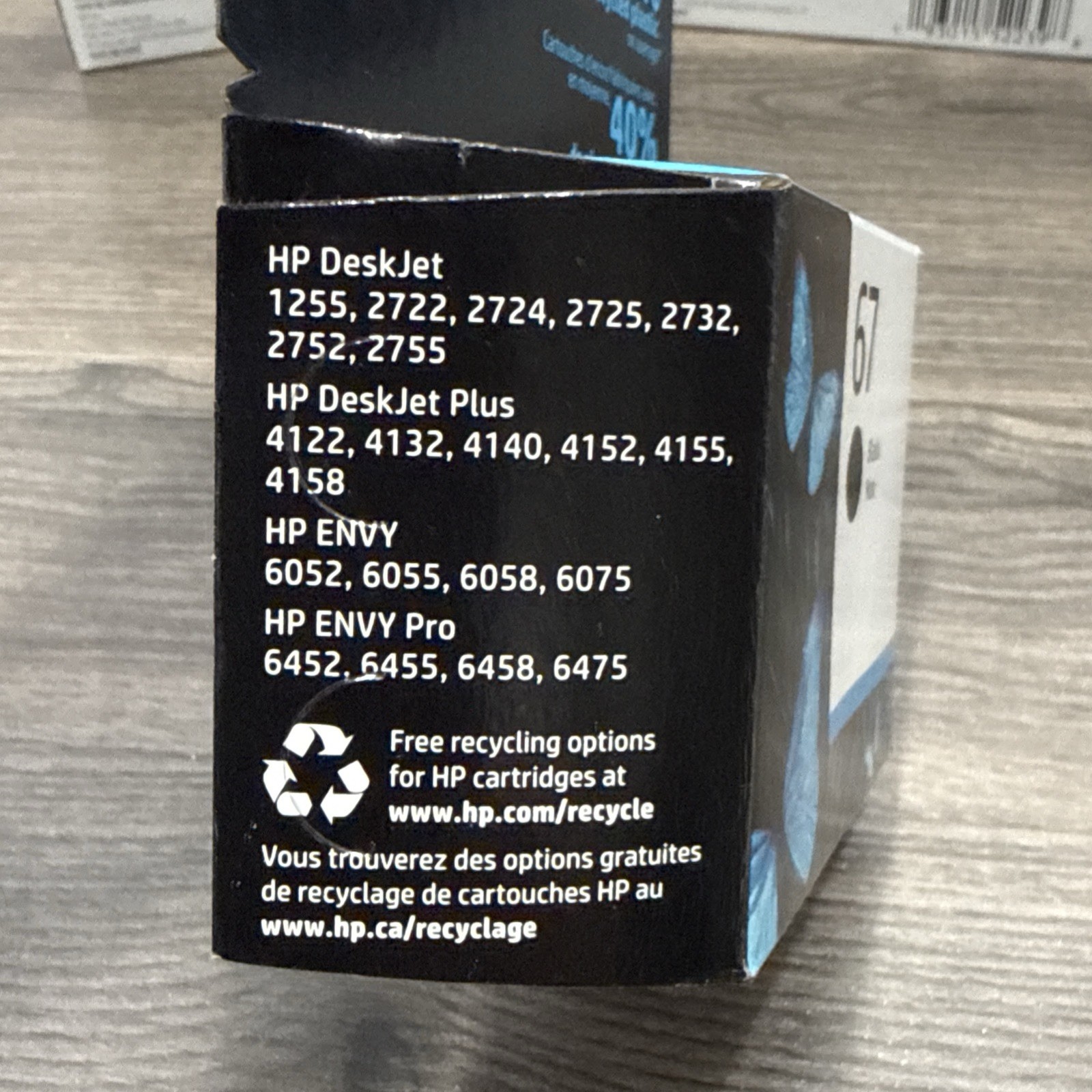 Pack of 4 HP 67 Black Original Ink Cartridge, ~120 pages, 3YM56AN- Exp 2023