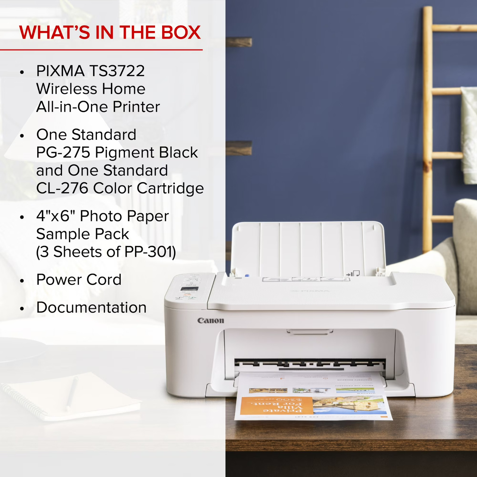 2026 Canon Wireless All In One Mobile Printer/Copy/Scan – Set Ink Included