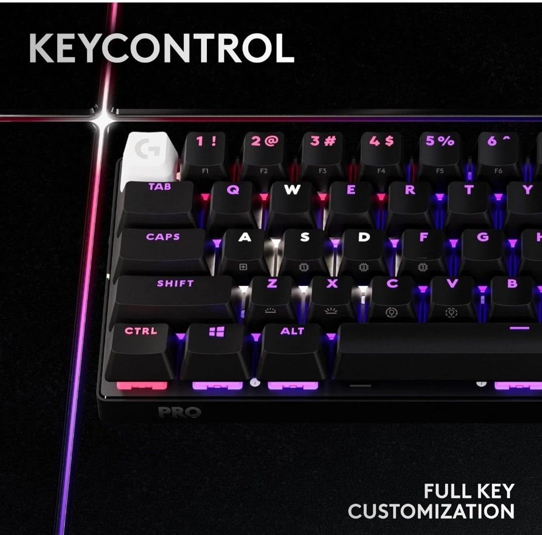 Logitech G PRO X 60 Lightspeed Wireless Gaming Keyboard Tactile Switches Black
