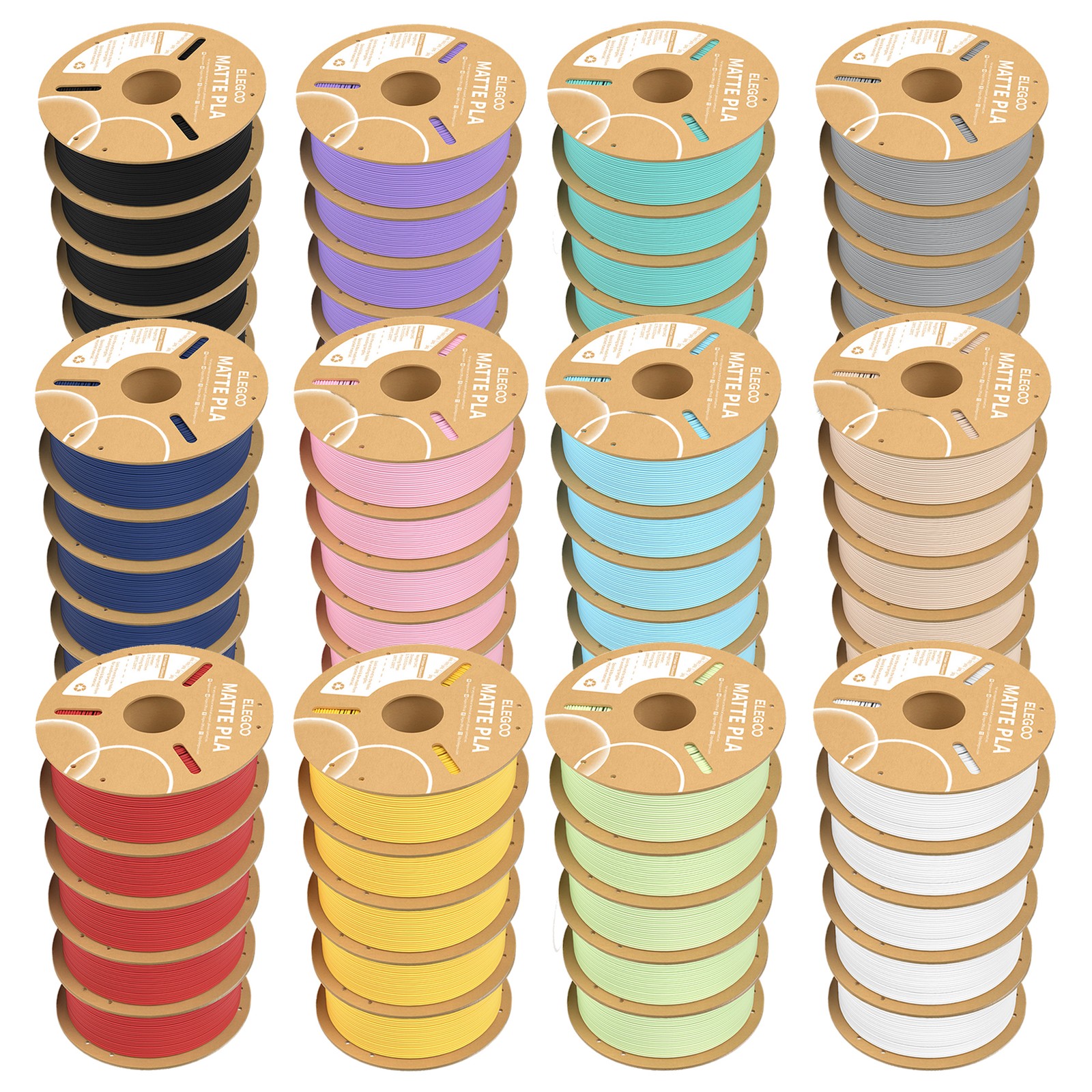 (BUY 6 GET 4 FREE,Add 10) ELEGOO PETG/PLA/PLA+2.0/ASA/ABS 3D Filament 1KG 1.75mm