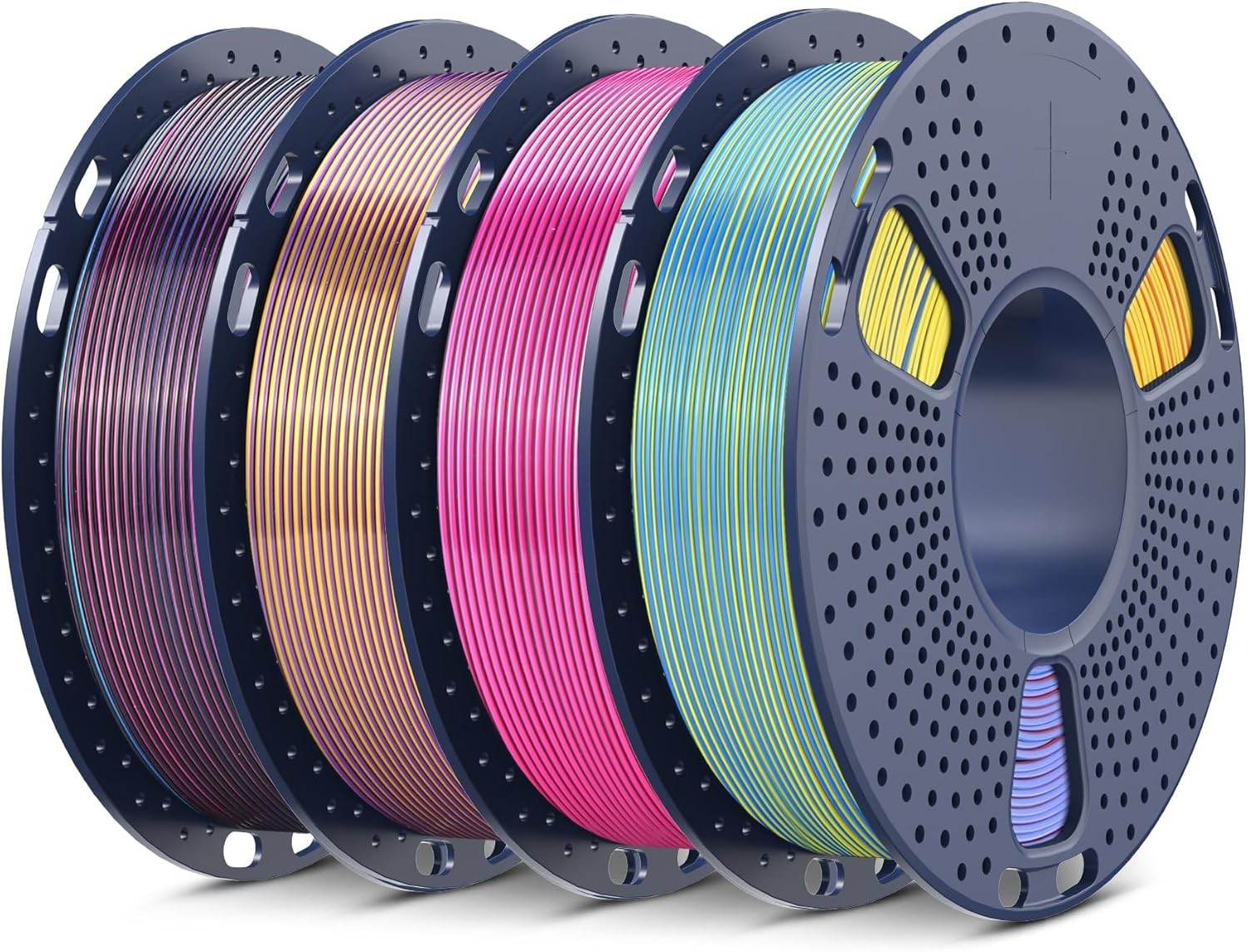 SUNLU PLA 3D Printer Filament Bundle 1.75mm 4 Pack 1kg Total Vacuum Sealed