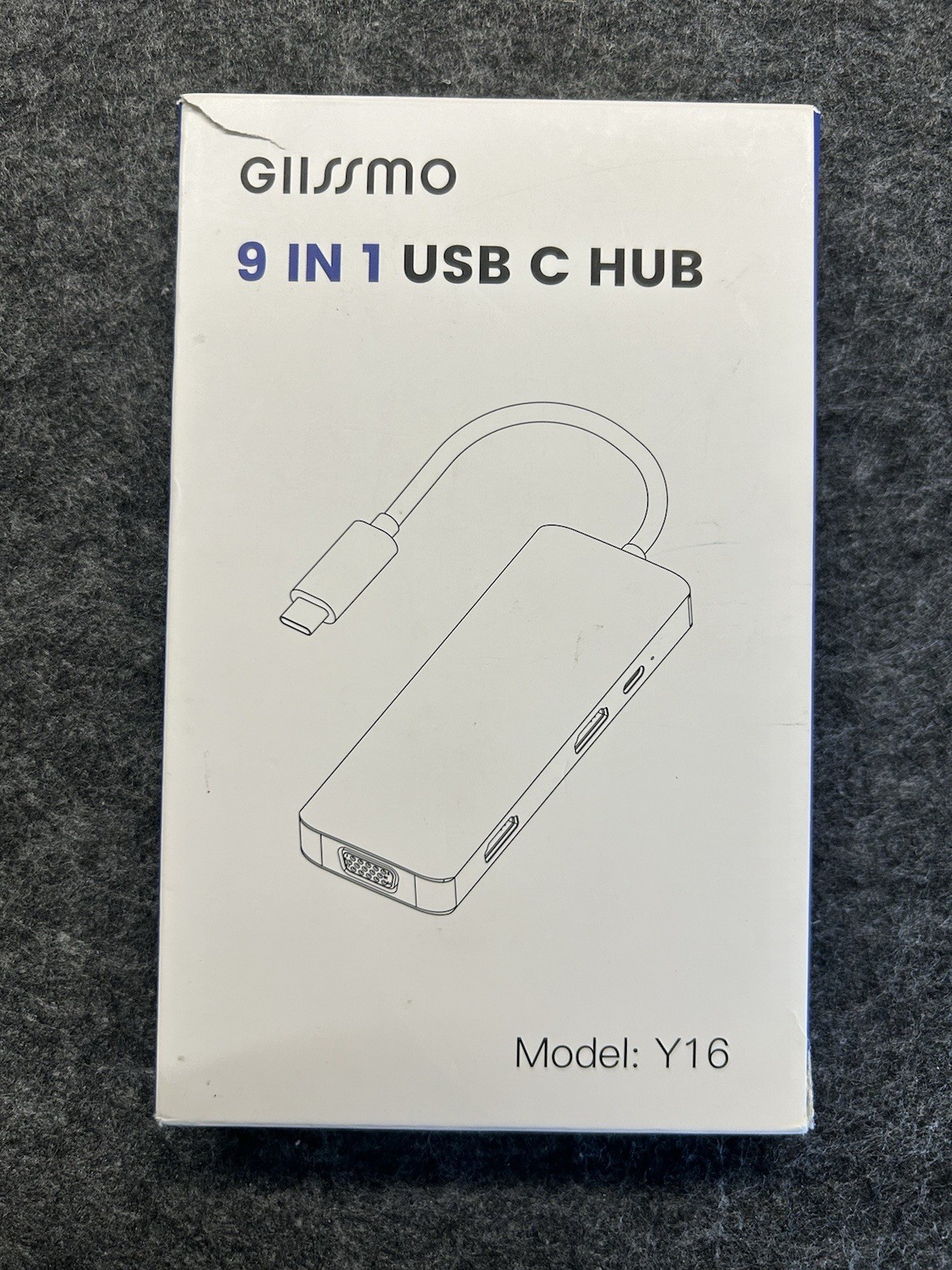 USB C HUB MODEL Y16 GISSMO 9 IN 1