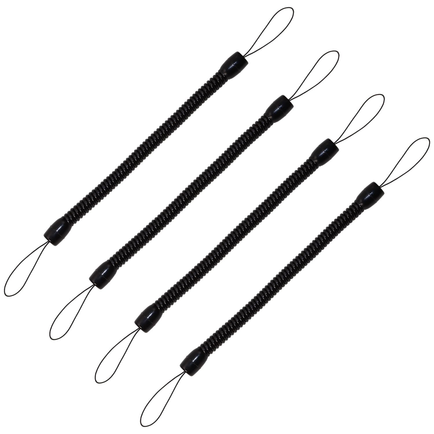 Mini Skater Plastic Elastic Tether Lanyard for Touch Pens 11.81-inch, Black