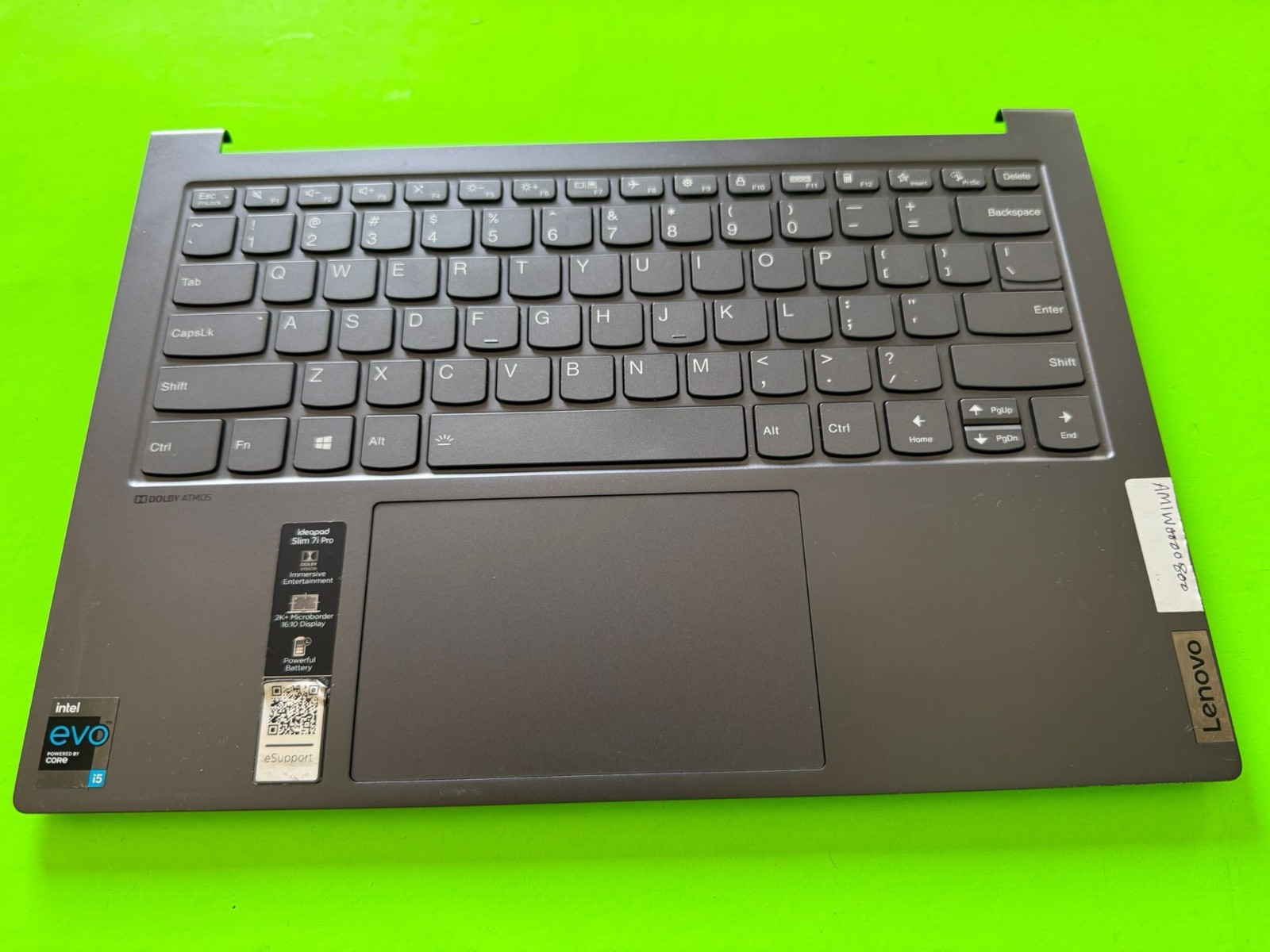 AM1W000800 Lenovo IdeaPad Slim 7i Pro 14IAP7 Palmrest Backlit Keyboard Grey