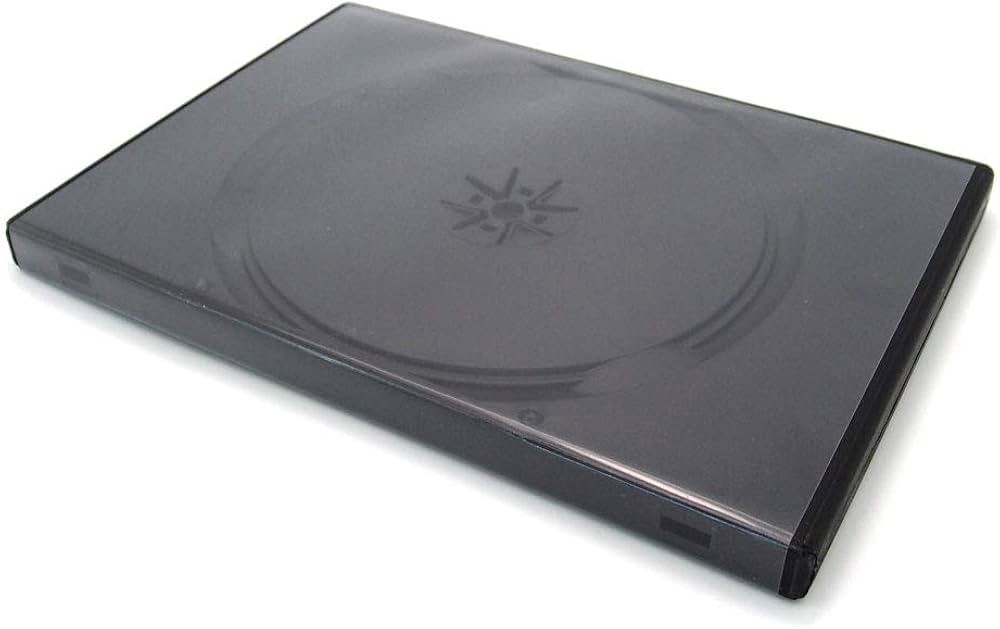 Maxtek 14mm Black Standard Double Capacity DVD Case & Outter Clear Sleeve 23 Pcs