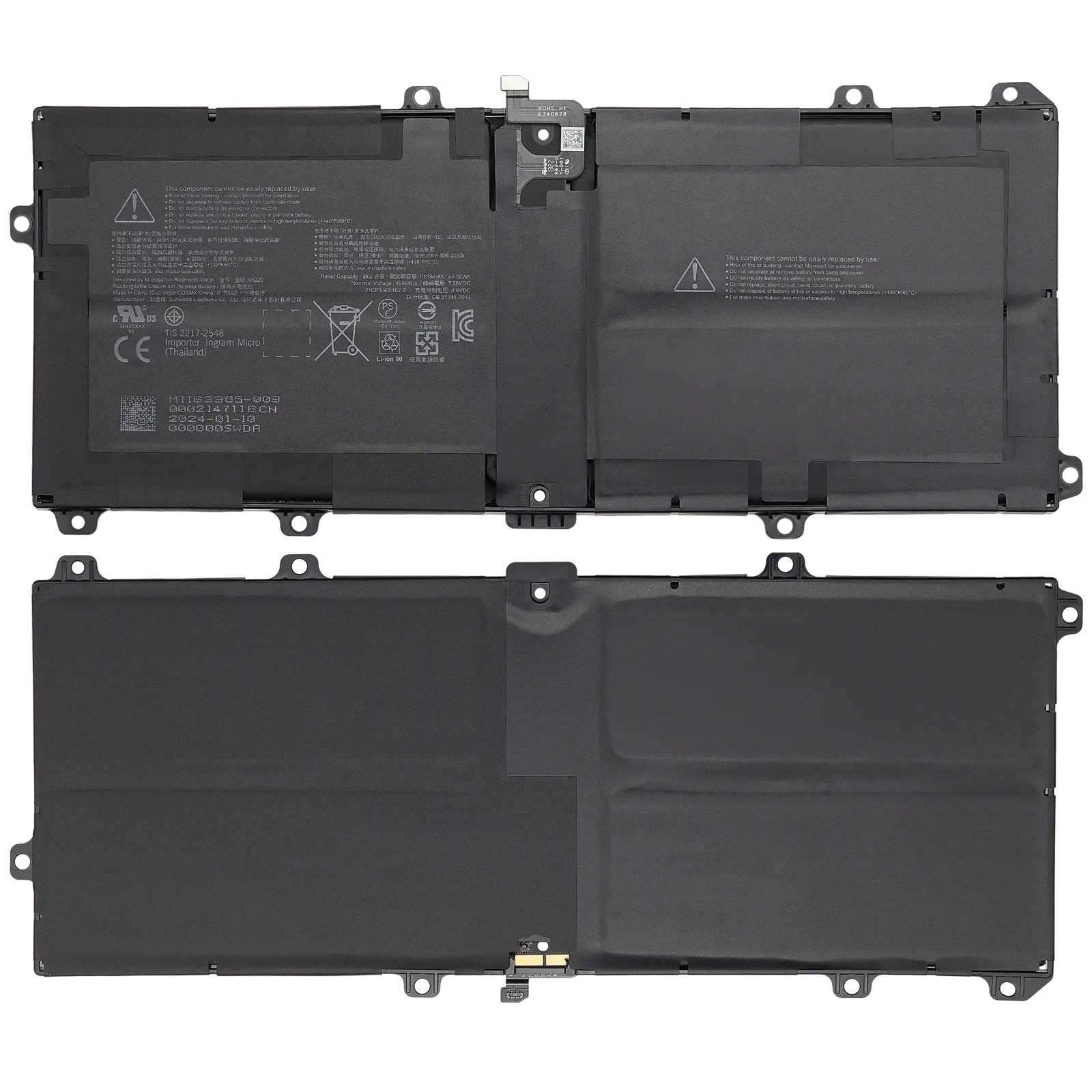 Internal Battery Replacement For Microsoft Surface Pro 9