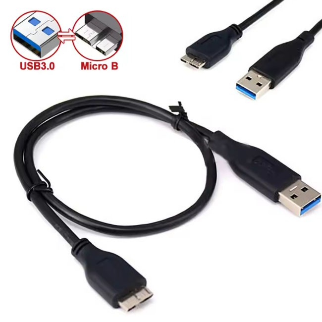 Micro USB 3.0 Cable High Speed Data SYNC For HDD External Hard Drive LOT