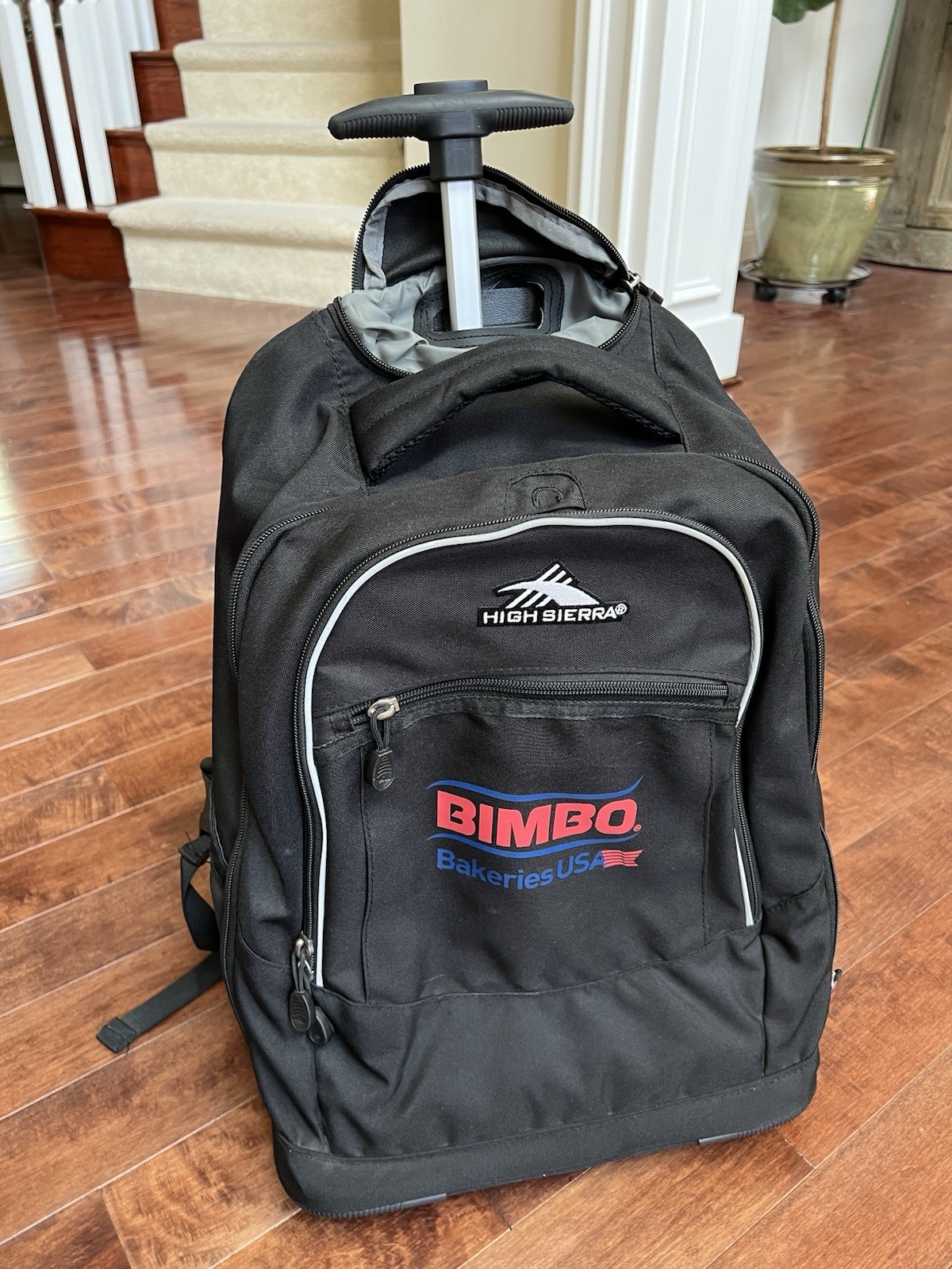 High Sierra Rolling Backpack with Laptop Sleeve, One Size