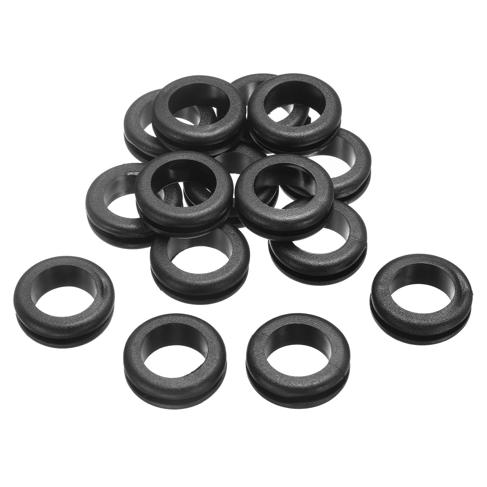 15Pcs 18x22mm Rubber Grommets Firewall Grommet Automotive for Wiring Black
