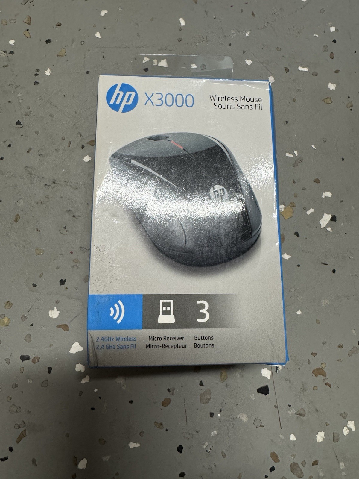 HP – X3000 G3 Wireless Optical Mouse – Wireless – Jet Black