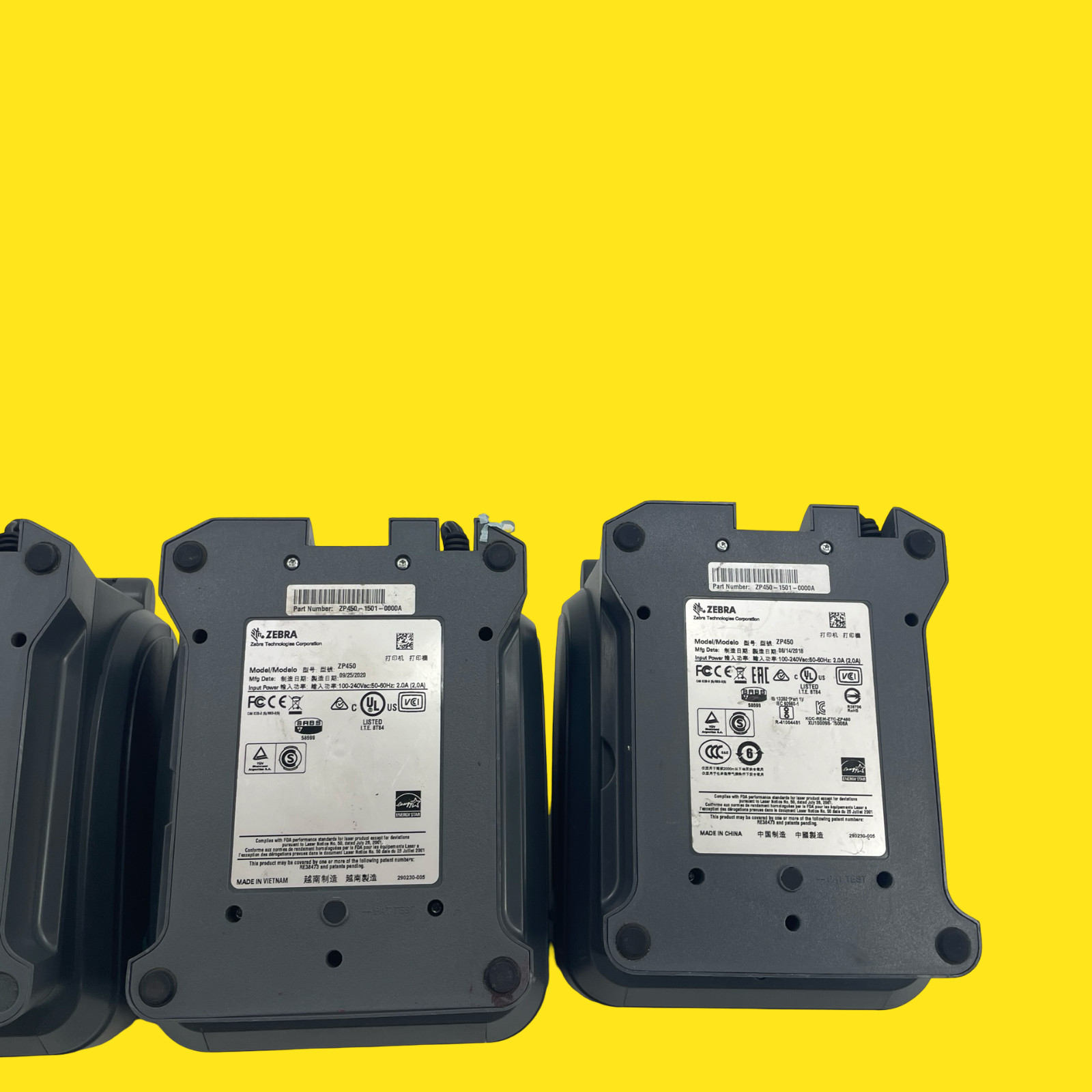 3-pack ISSUE Zebra ZP450 ZP450-1501-0000A Thermal Label Printer #5432 Z52/13a