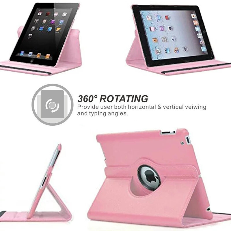 For 2021 iPad Mini 6 Generation 8.3″ 360 Rotating Leather Folio Case Cover Stand