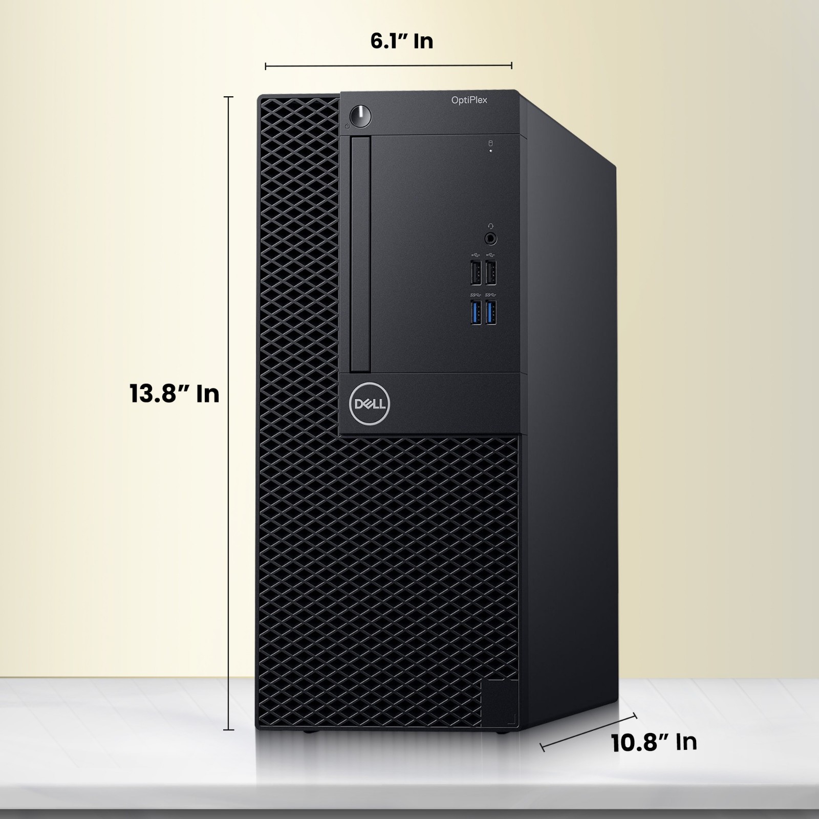 Dell 3070 Mini Tower i5-9th 32GB RAM 1TB SSD 500GB HDD W-K&M WiFi 24” LED Win 11