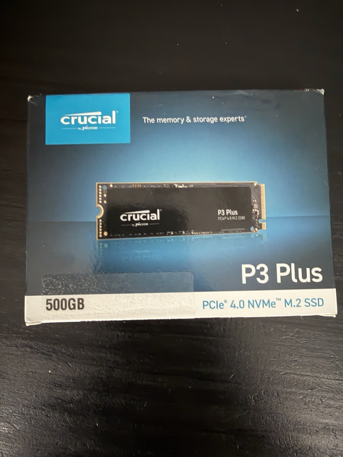 Crucial P3 Plus 500GB Black PCIe 4.0 NVMe M.2 Internal SSD Solid State Drive
