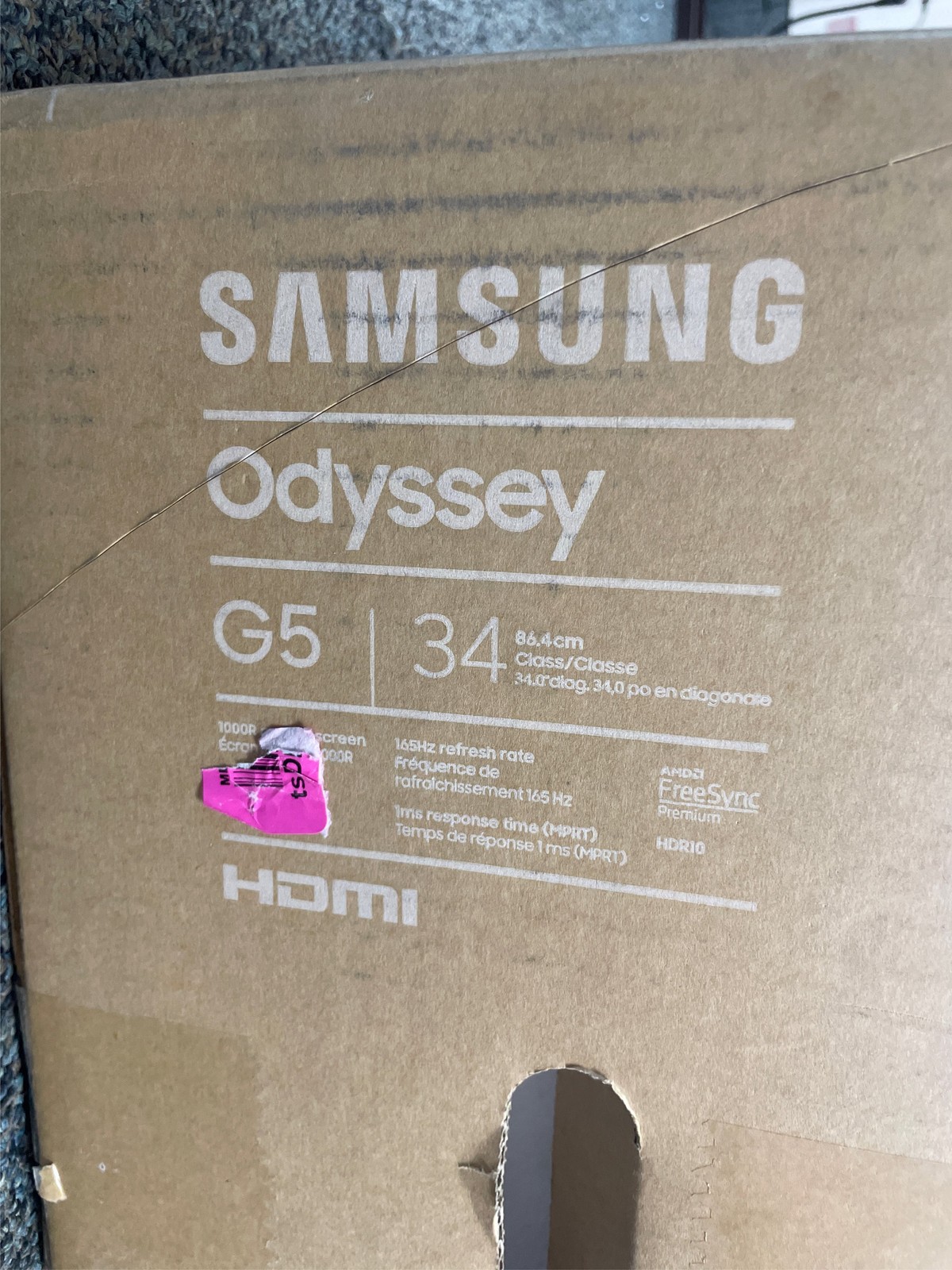 Samsung LC34G55TWWNXZA-RB 34″ G5 Curved Gaming Monitor 1