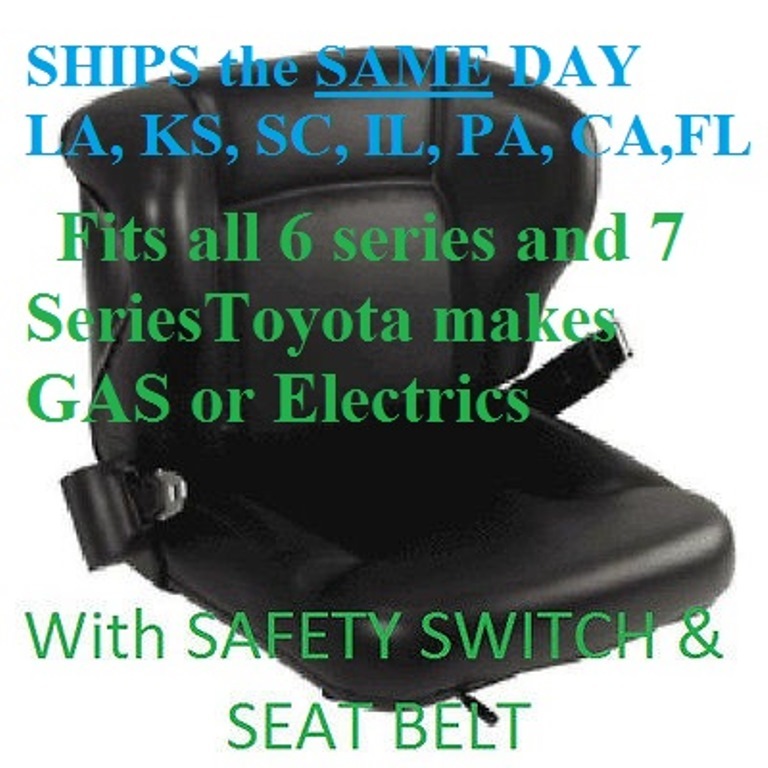 New Toyota Seat with Switch FORK LIFT FORK TRUCK FORKLIFT *FREE SHIPPING* NEW