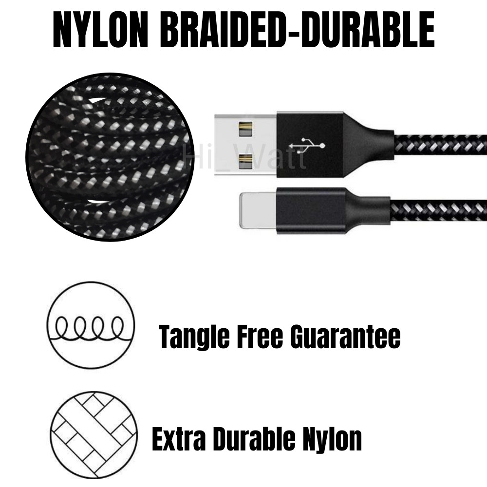 3 Pack Fast Charger Cable Heavy Duty For iPhone 14 13 12 11 XR 8 7 Charging Cord