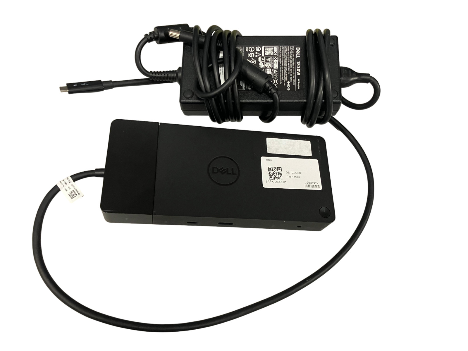 Dell WD19TB Regular Type No. K20A001 USB-C Docking Station with Power Adapter