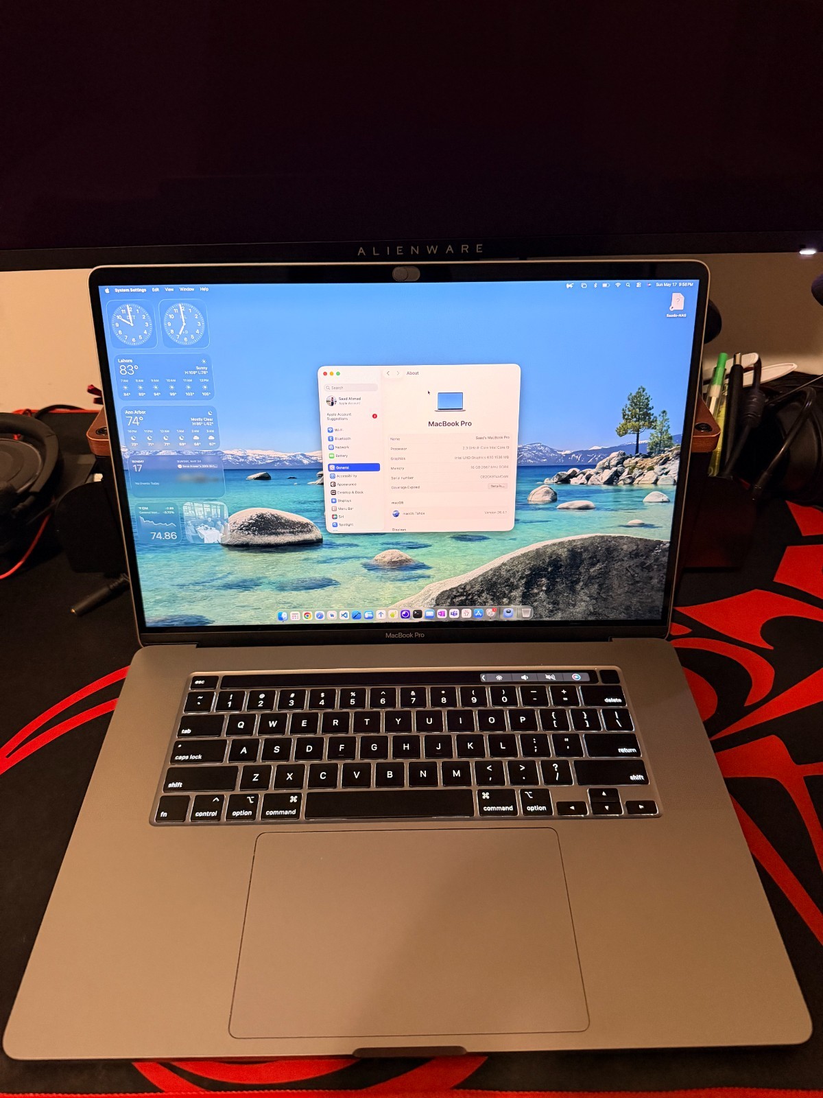 Apple MacBook Pro – 16″ Intel i9 16GB RAM 1TB SSD AMD Radeon 5500M