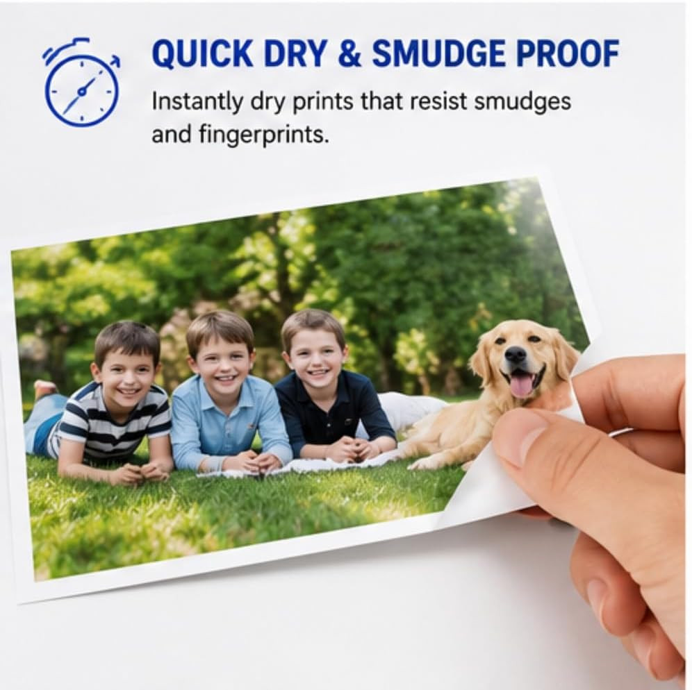 400 Sheets 4X6 Photo Paper Glossy 180Gsm Premium Inkjet Printer Paper, 4″X 6″ Wa