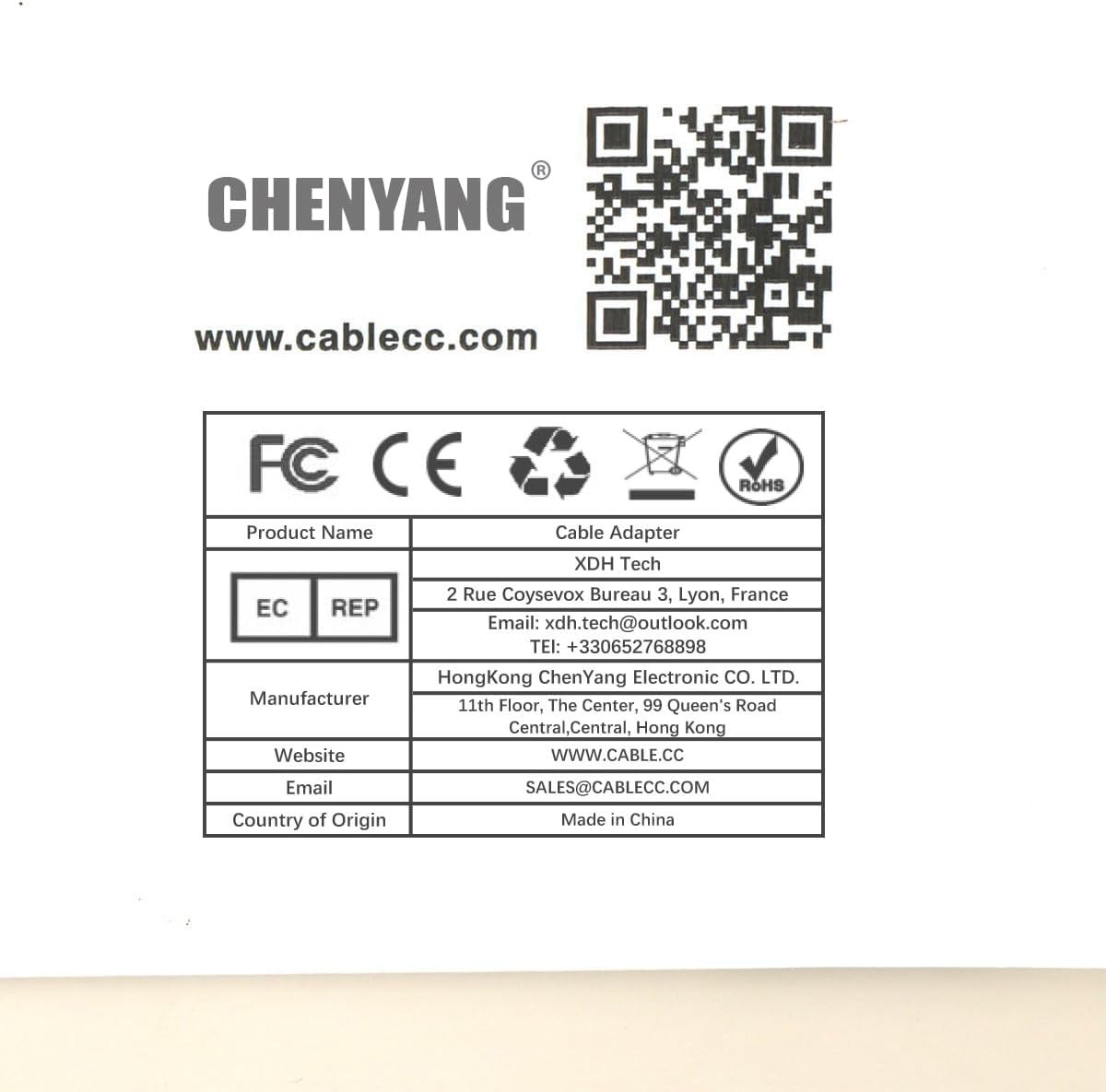 chenyang CAT6 RJ45 Flush Mount Male to Female LAN Ethernet Black Round Type