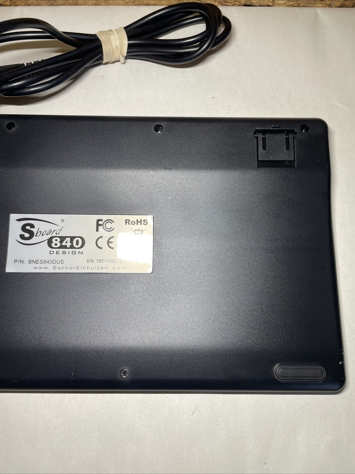 Bakker Elkhuizen Compact Keyboard S-Board 840 Design, ISO 9001/ISO 14001, USB