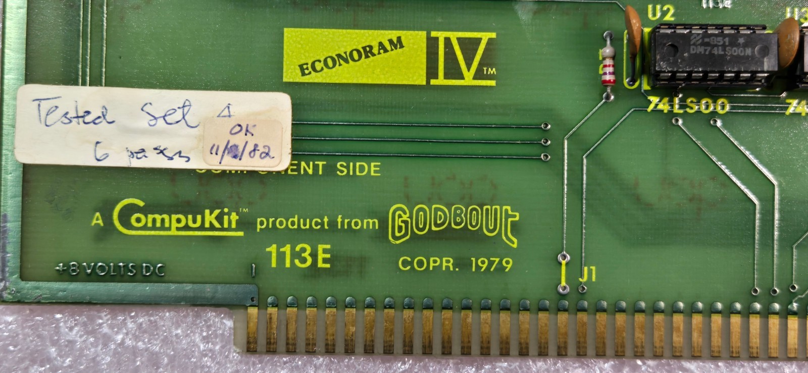 Econoram IV 1979 113E 16k RAM CompuKit Computer Board – Untested