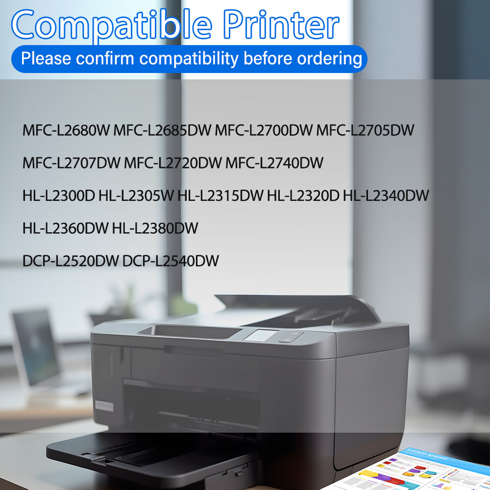 1PK TN660 TN630 Toner Cartridge for Brother MFC-L2700DW HL-L2300D DCP-L2540DW