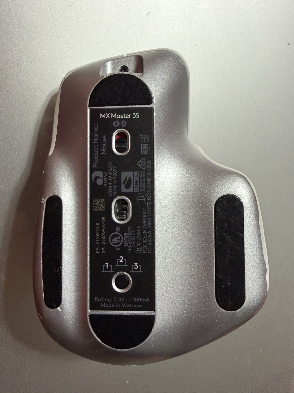 Logitech MX Master 3S Wireless Laser Mouse with Ultrafast Scrolling white