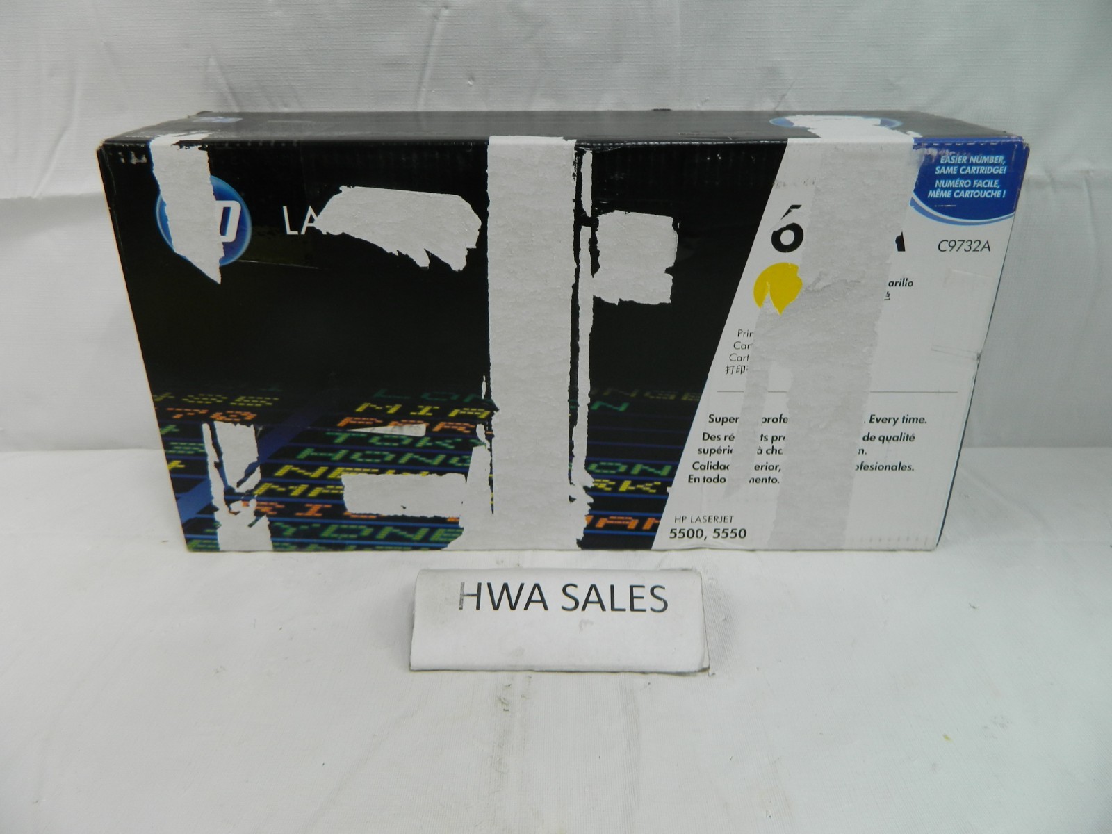Gen HP 645A C9732A Yellow Toner Cartridge 5500 5550 NEW OEM SEALED ROUGH BOX