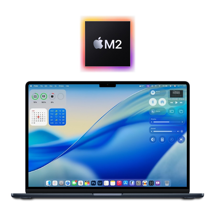 2022 Apple M2 MacBook Air 13″ 16GB/512GB SSD – (Midnight) A2681 w/Warranty