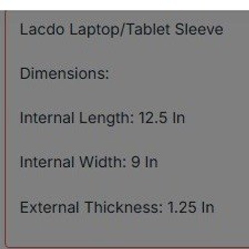 Lacdo Laptop/Tablet Sleeve