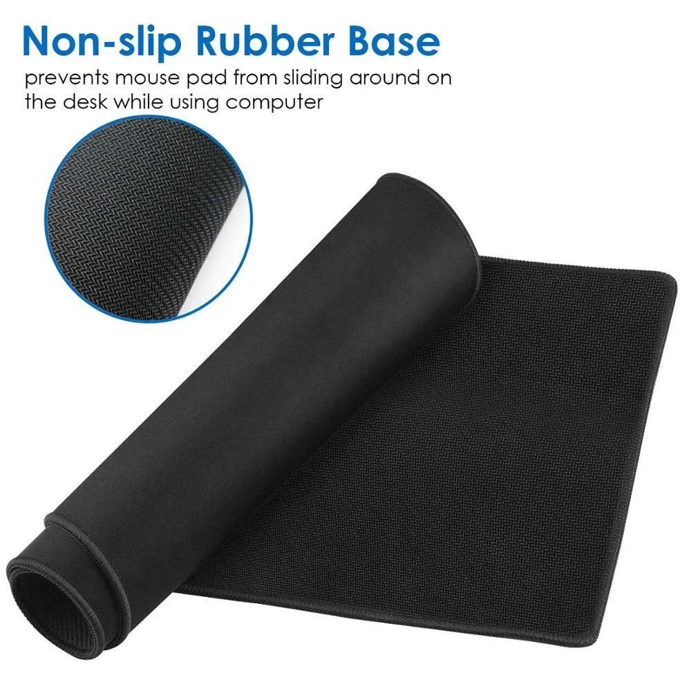 Non Slip Mouse Pad Stitched Edge Gaming Office Rubber Mousepads