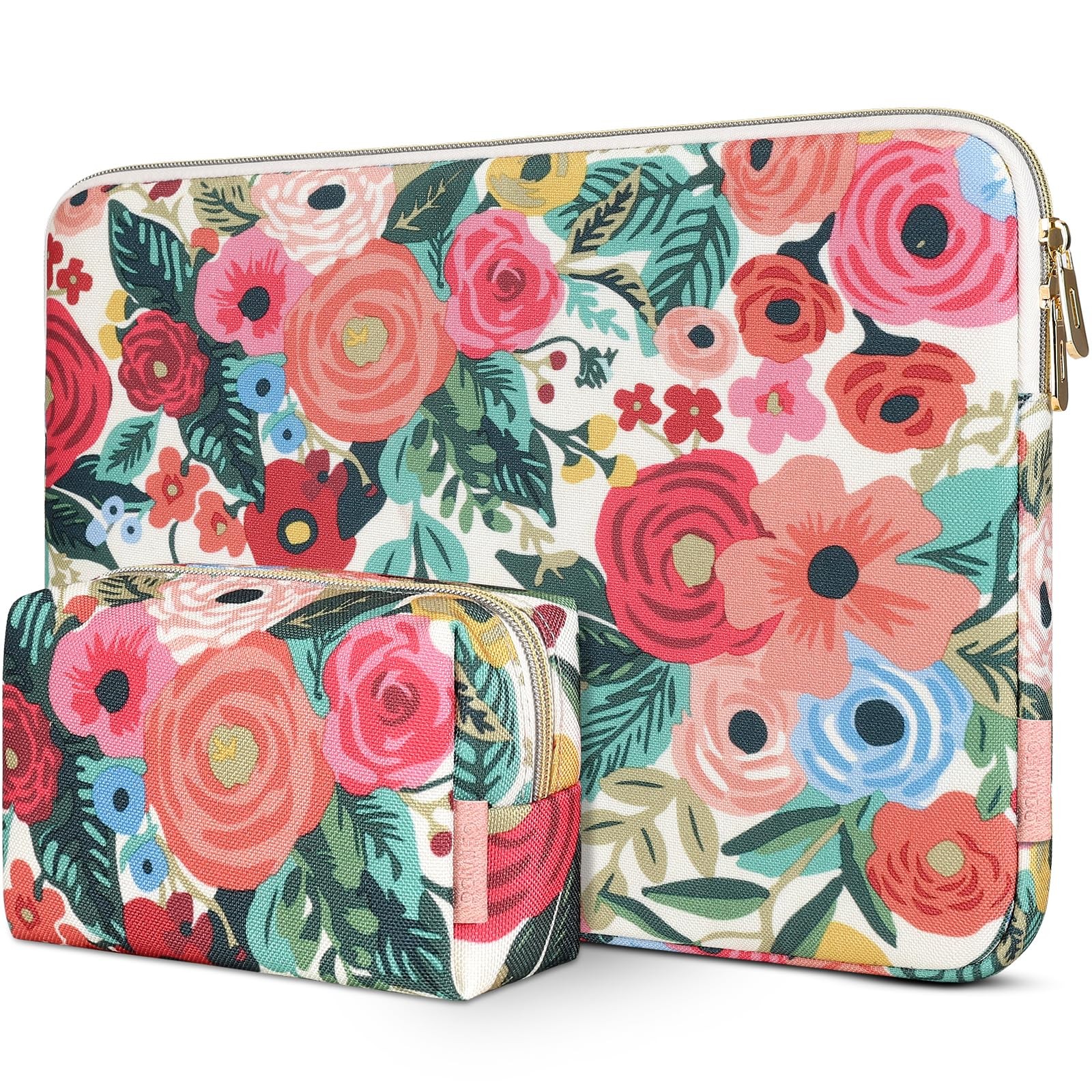 14 inch Laptop Case Sleeve Floral-Patterned Protective Cover Compatible with …